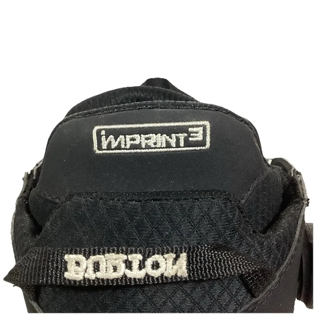 Burton Imprint 3 Photon Boa Snowboard Boots - Men's Sz 7.5 - Black + White Soles